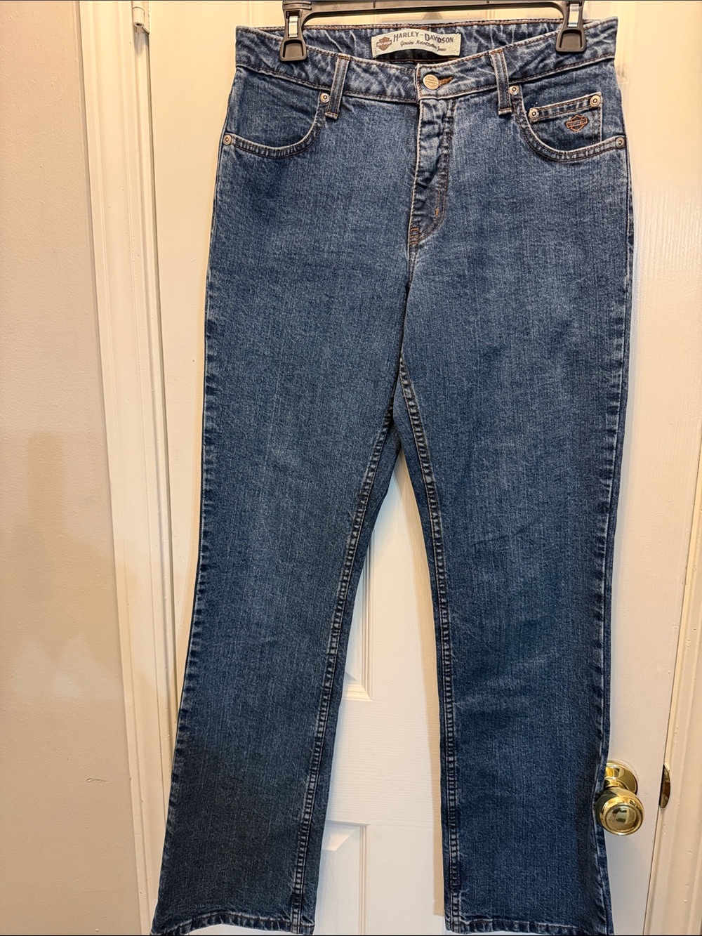 Harley-Davidson Women's Straight Leg Denim Jeans - Medium Blue
